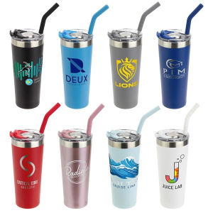 NAYAD® Trouper 22 oz Stainless Double-wall Tumbler with Str