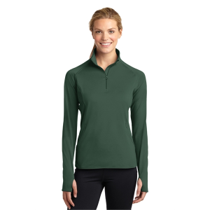 Sport-Tek® Ladies Sport-Wick® Stretch 1/2-Zip Pullover